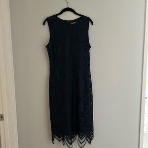 Sharagano size 10 blue dress